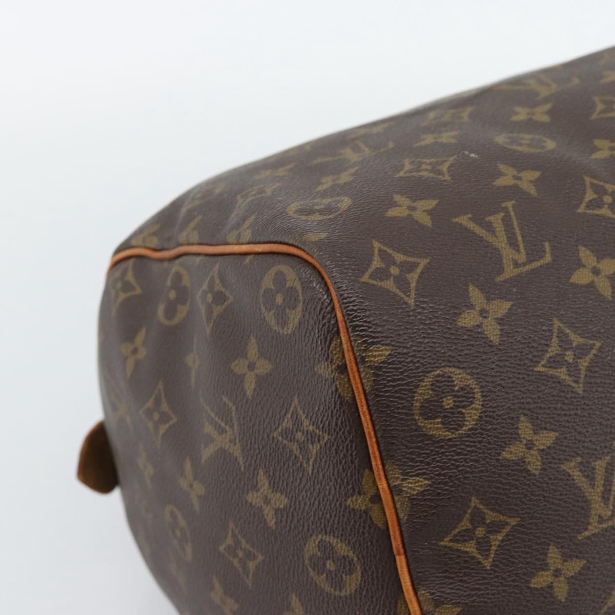LOUIS VUITTON Monogram Speedy 35 Hand Bag M41524 LV Auth am12222A