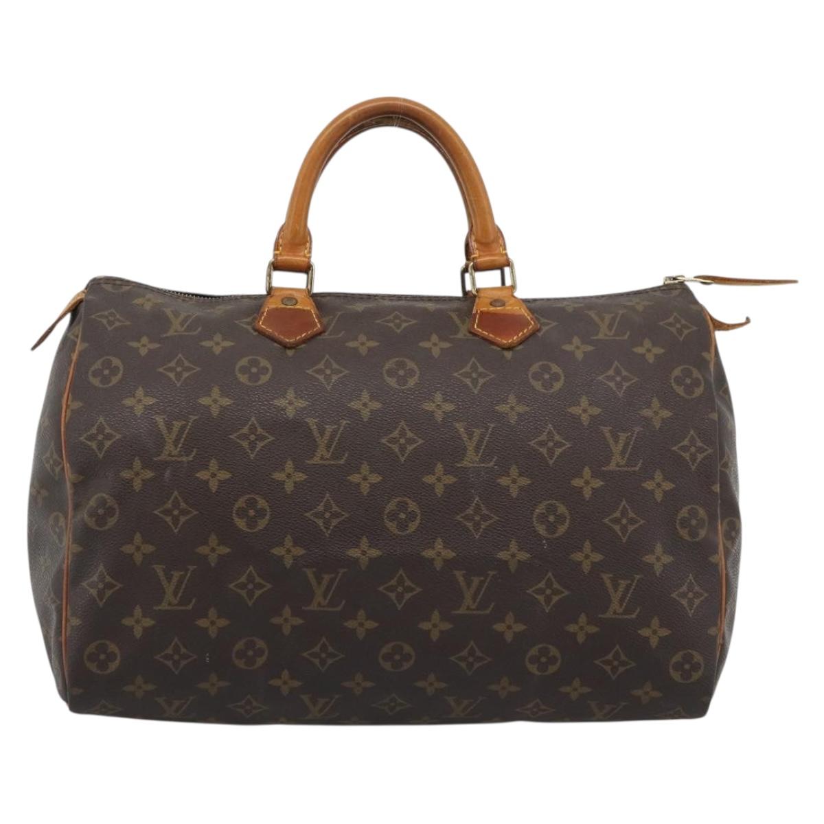 LOUIS VUITTON Monogram Speedy 35 Hand Bag M41524 LV Auth am12222A