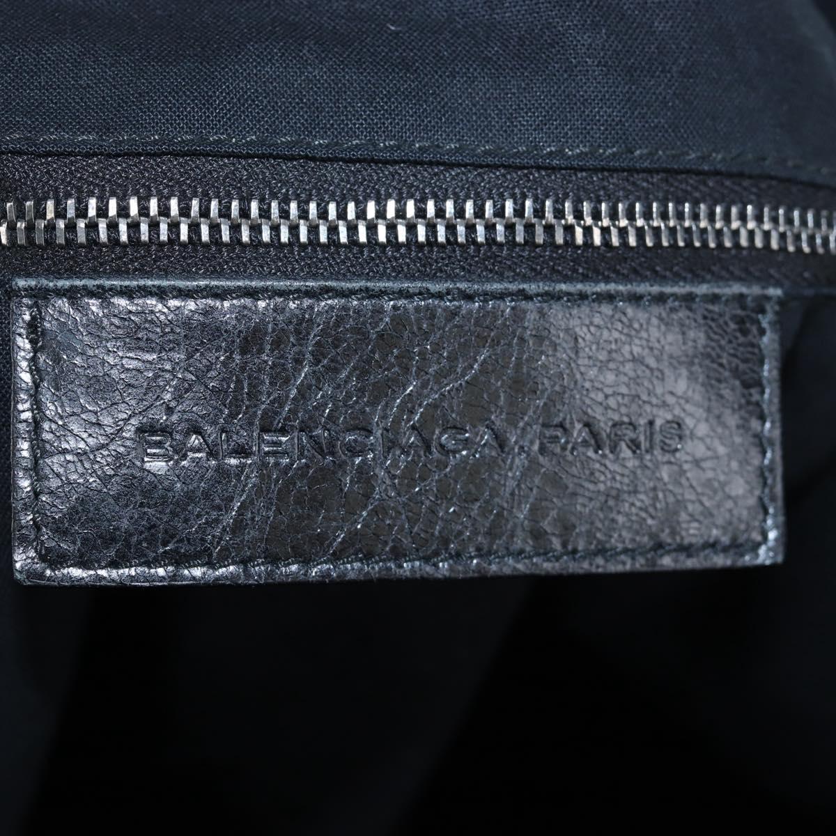 BALENCIAGA Cruise Shoulder Bag Leather Black 170939 Auth am12232V