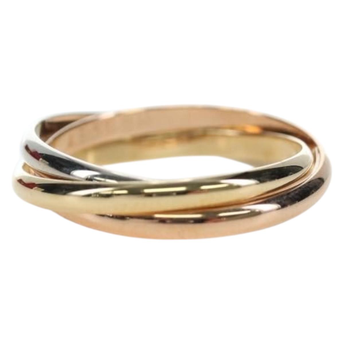 CARTIER Trinity Ring 18K Gold 750 Gold Auth am12233SM