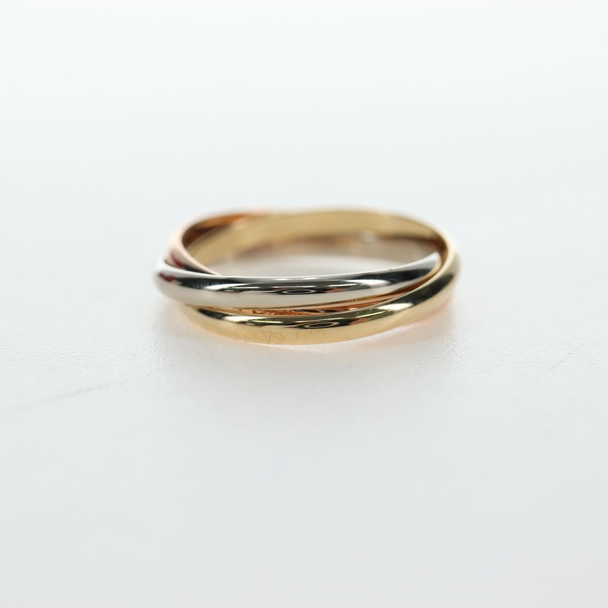 CARTIER Trinity Ring 18K Gold 750 Gold Auth am12233SM