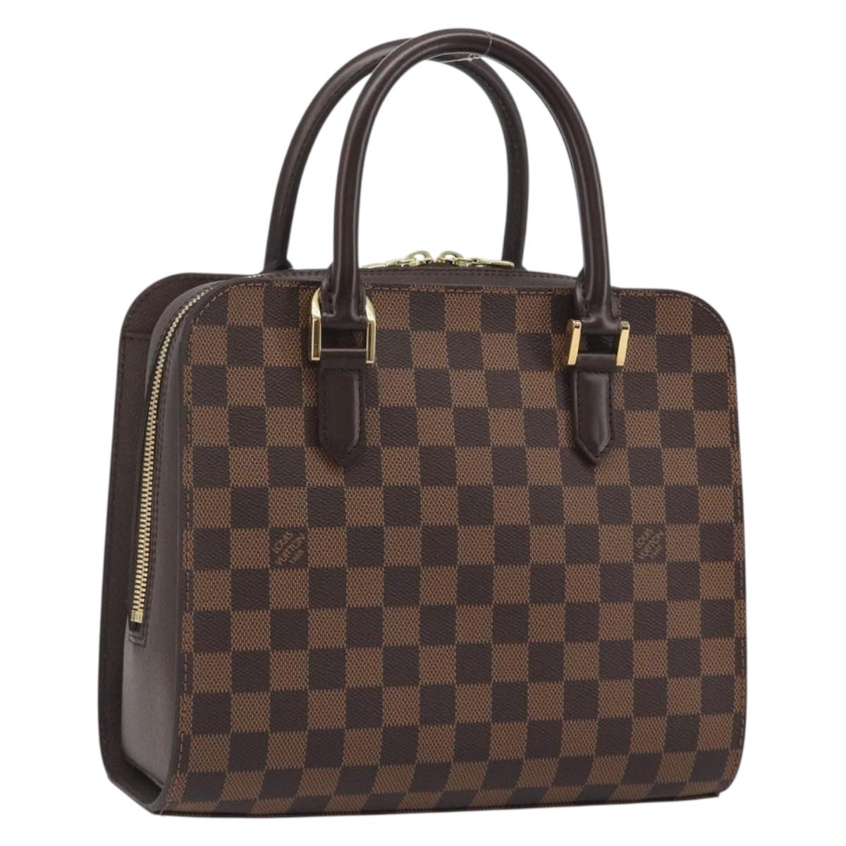 LOUIS VUITTON Damier Ebene Triana Hand Bag N51155 LV Auth am12239SAV