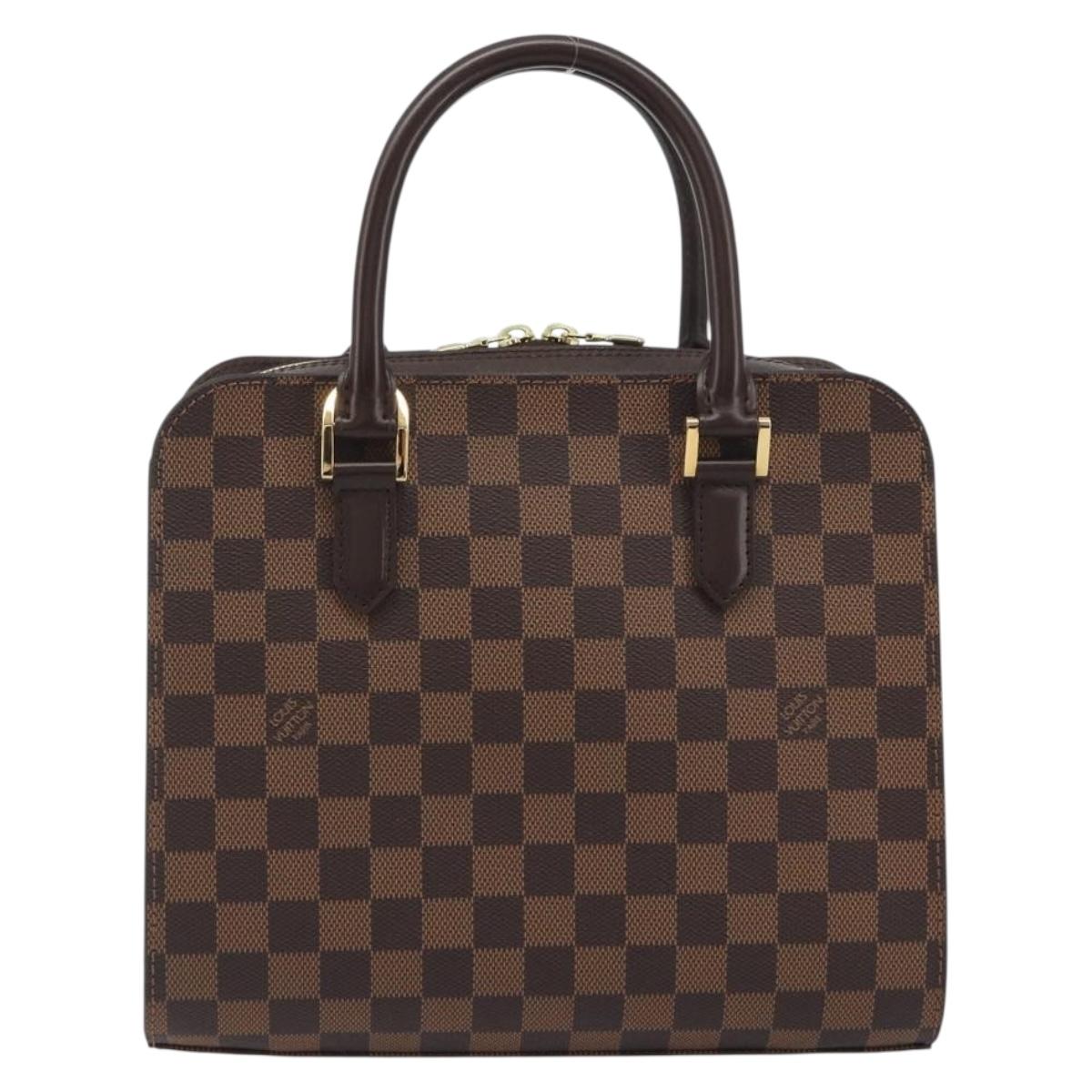 LOUIS VUITTON Damier Ebene Triana Hand Bag N51155 LV Auth am12239SAV