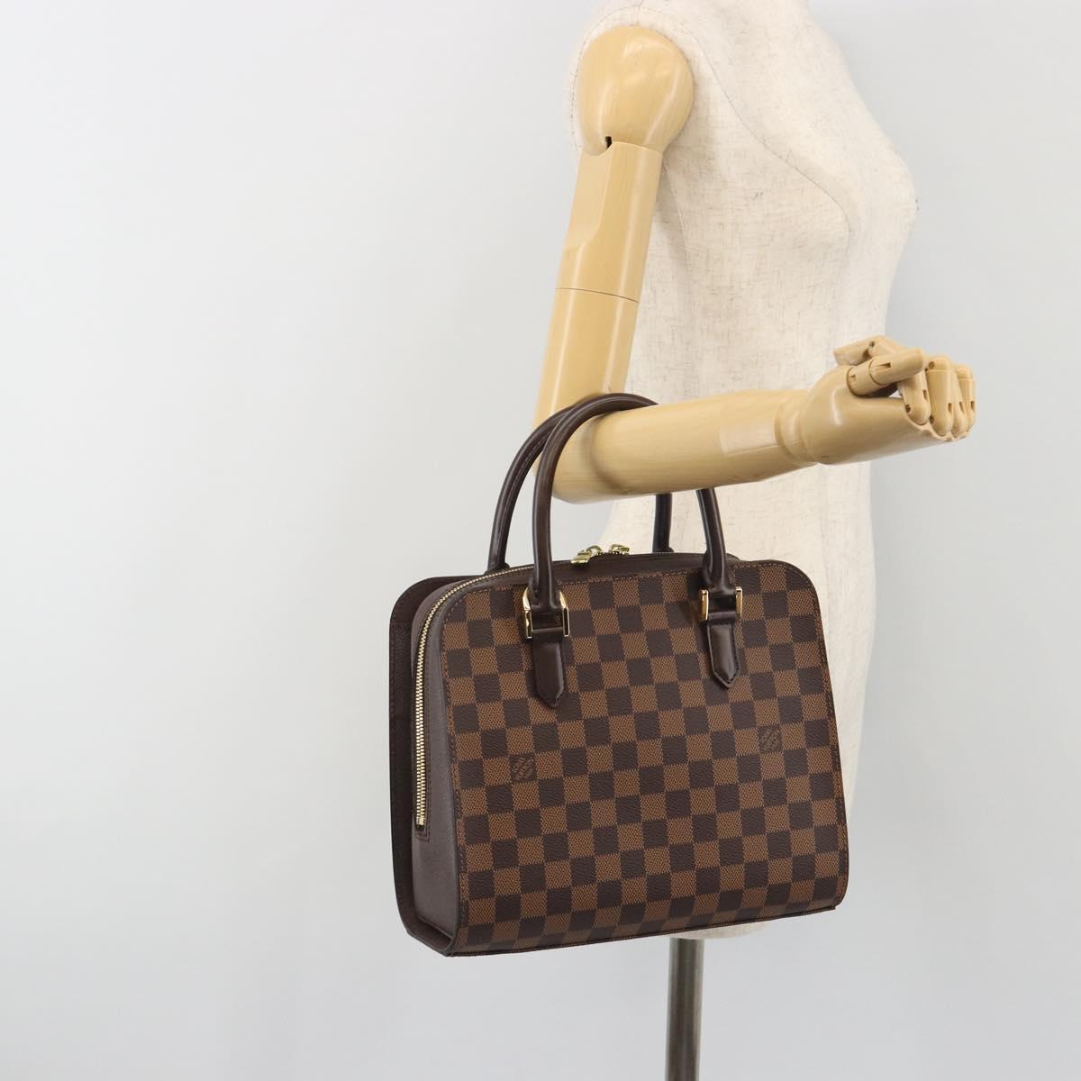 LOUIS VUITTON Damier Ebene Triana Hand Bag N51155 LV Auth am12239SAV