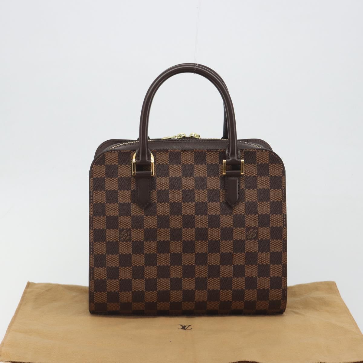 LOUIS VUITTON Damier Ebene Triana Hand Bag N51155 LV Auth am12239SAV