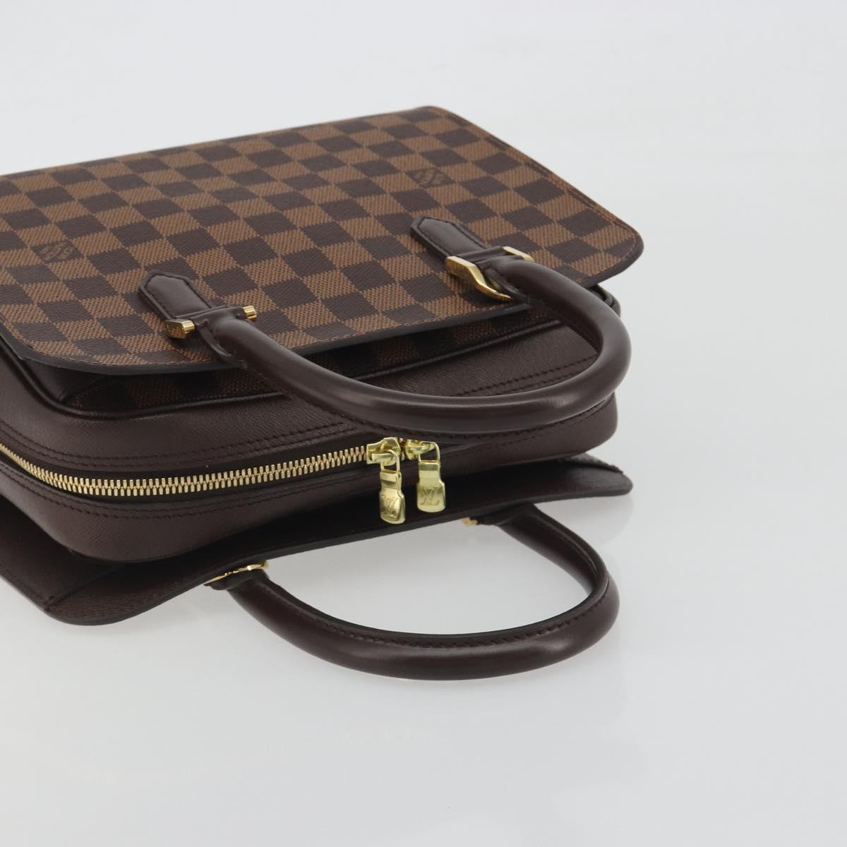 LOUIS VUITTON Damier Ebene Triana Hand Bag N51155 LV Auth am12239SAV