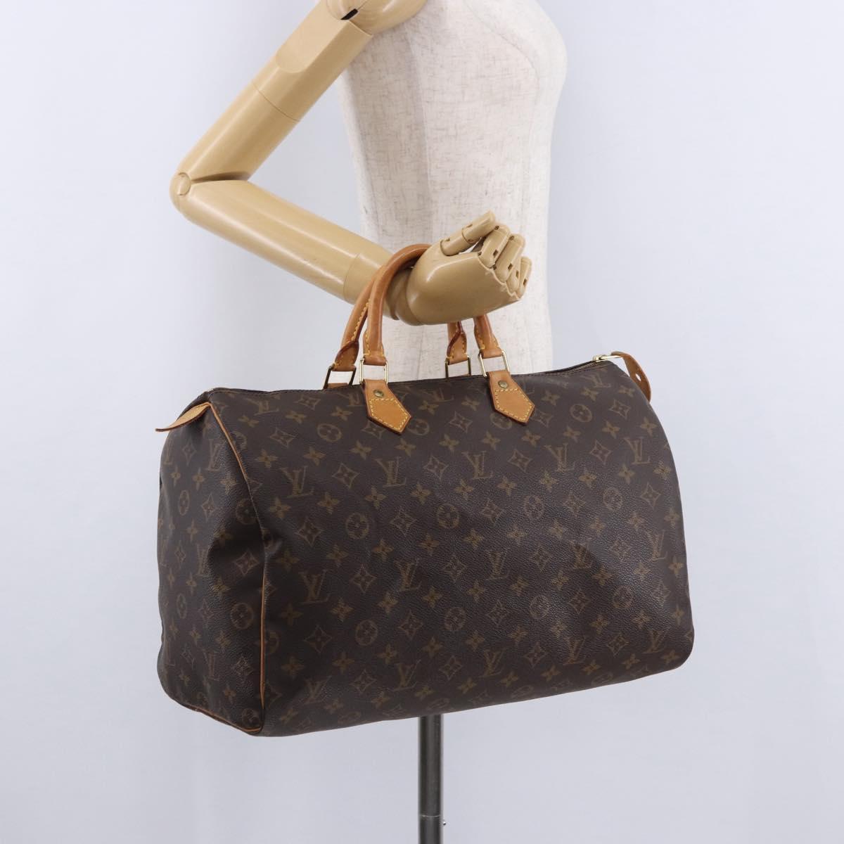 LOUIS VUITTON Monogram Speedy 40 Hand Bag M41522 LV Auth am12248V