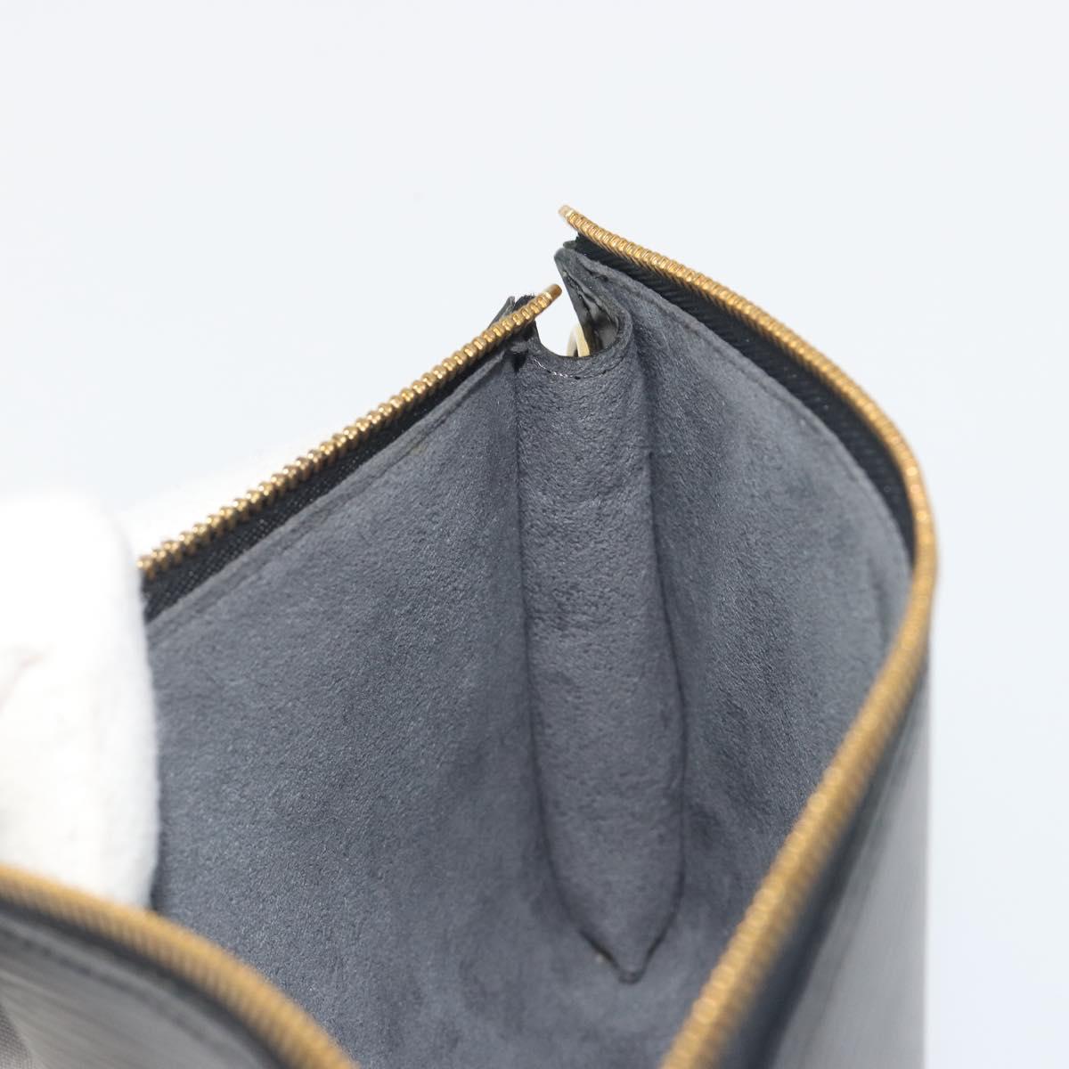 LOUIS VUITTON Epi Pochette Accessoires Pouch Black M52982 LV Auth am12254V