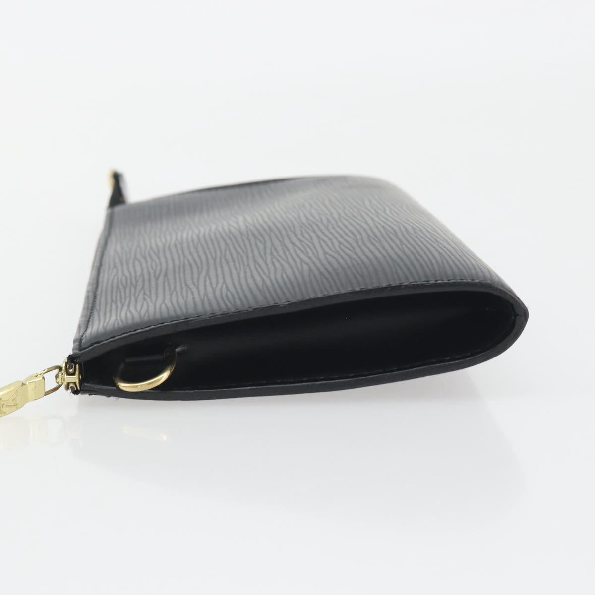 LOUIS VUITTON Epi Pochette Accessoires Pouch Black M52982 LV Auth am12254V