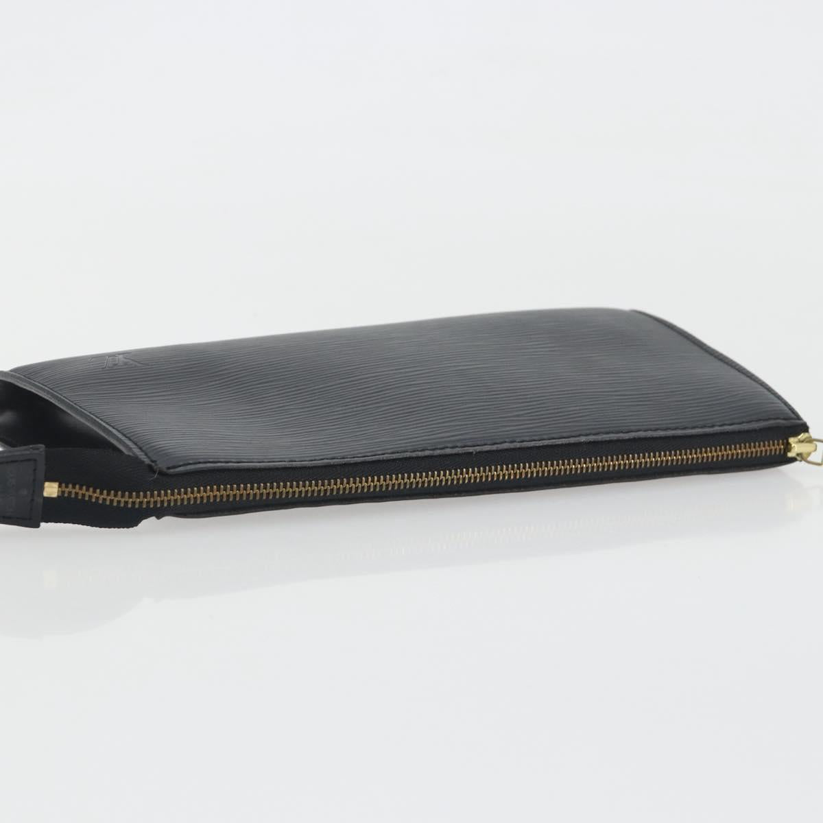 LOUIS VUITTON Epi Pochette Accessoires Pouch Black M52982 LV Auth am12254V