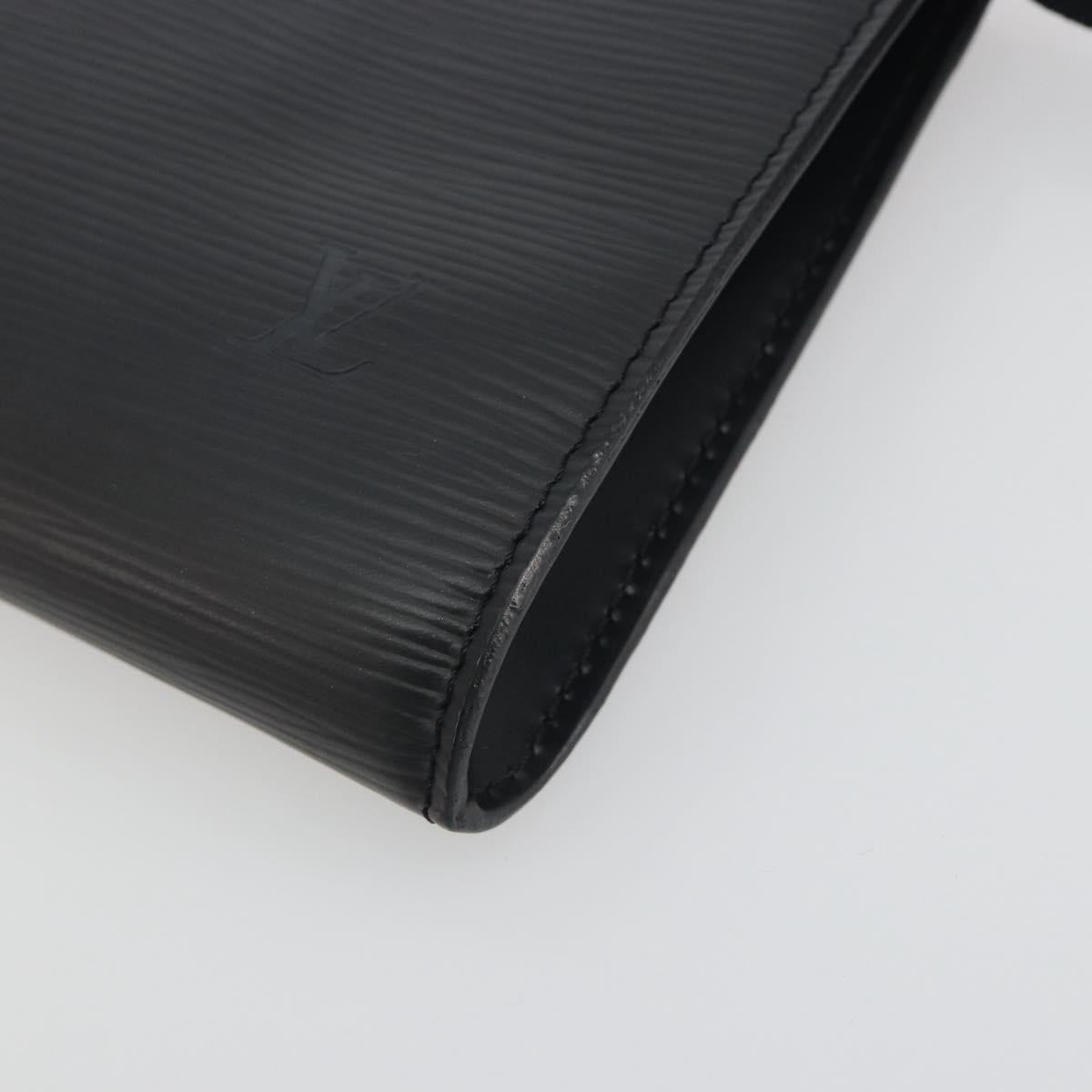 LOUIS VUITTON Epi Pochette Accessoires Pouch Black M52982 LV Auth am12254V