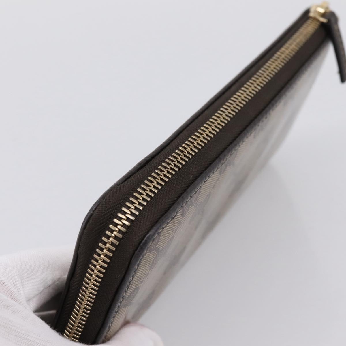 GUCCI GG Crystal Wallet Coated Canvas Outlet Beige Gold 332747 Auth am12258V