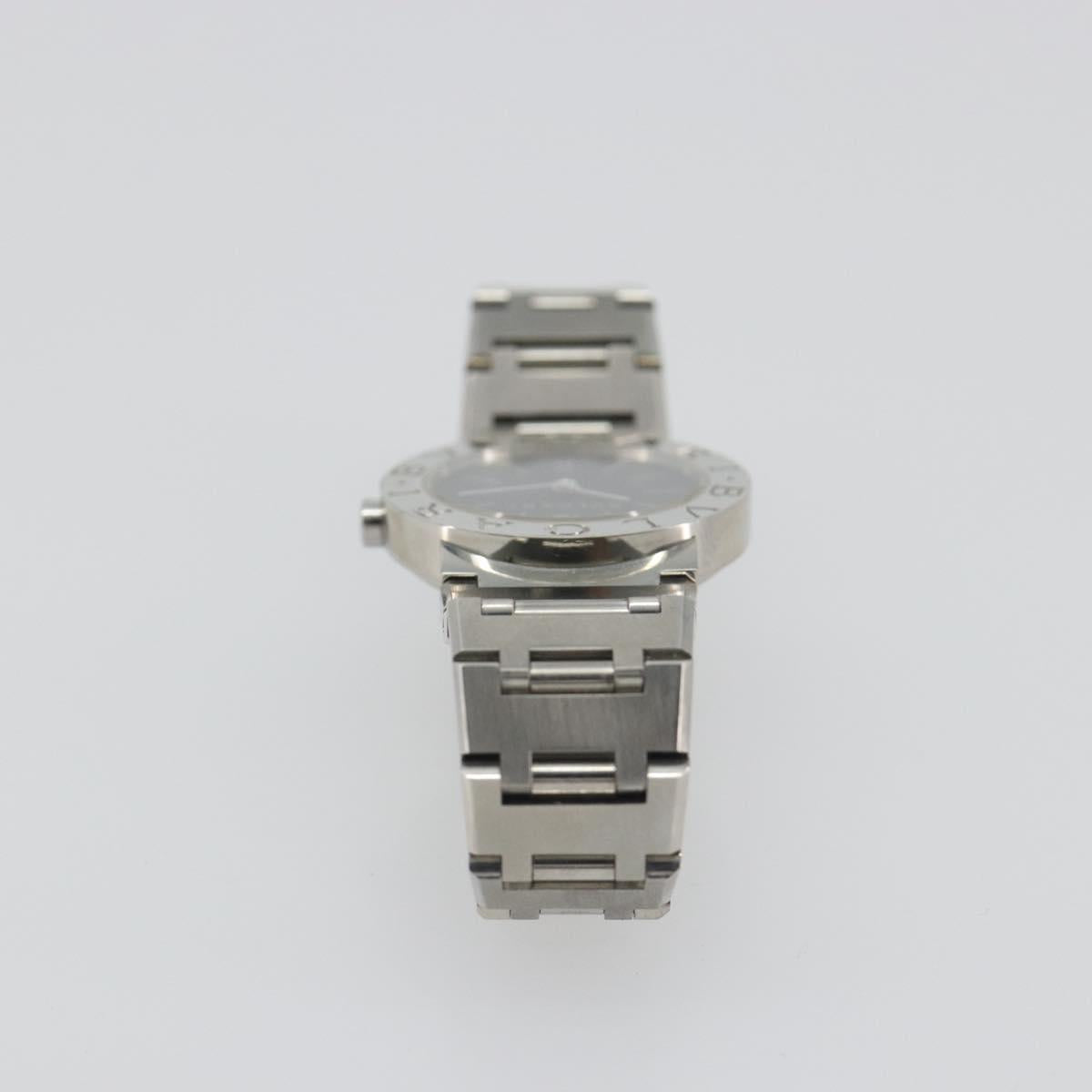 BVLGARI Watches Stainless Steel Silver Black Auth am12261SAM