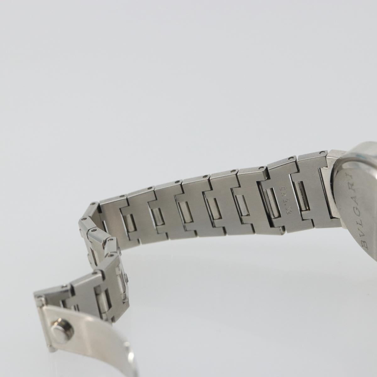 BVLGARI Watches Stainless Steel Silver Black Auth am12261SAM