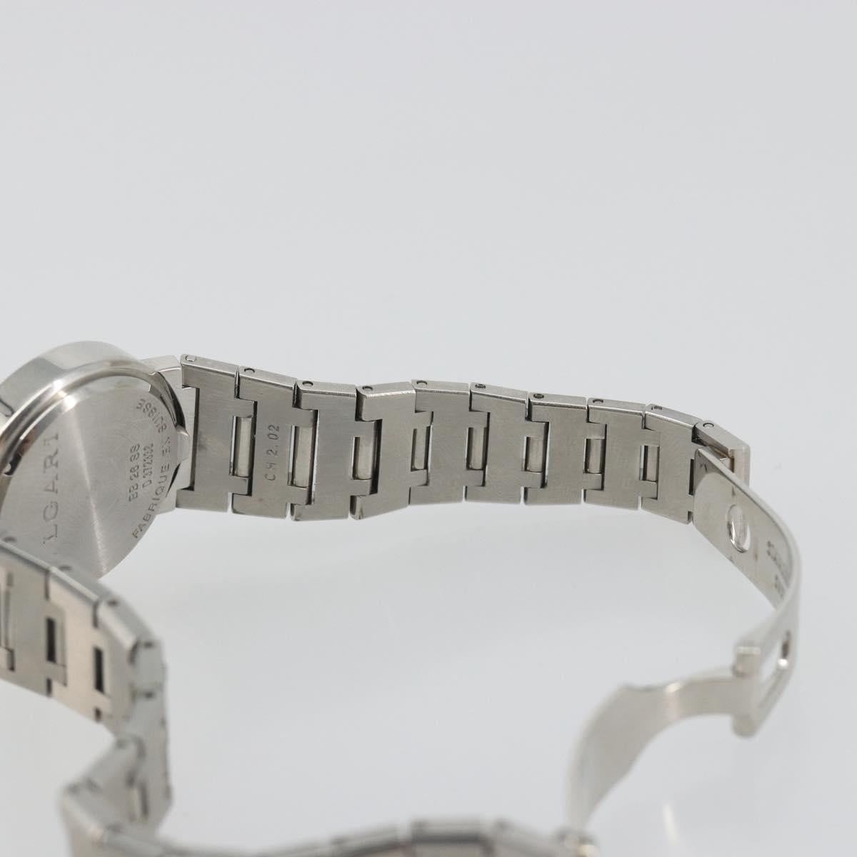 BVLGARI Watches Stainless Steel Silver Black Auth am12261SAM