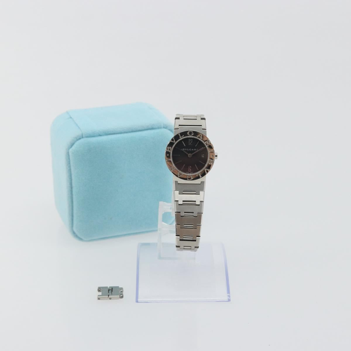 BVLGARI Watches Stainless Steel Silver Black Auth am12261SAM
