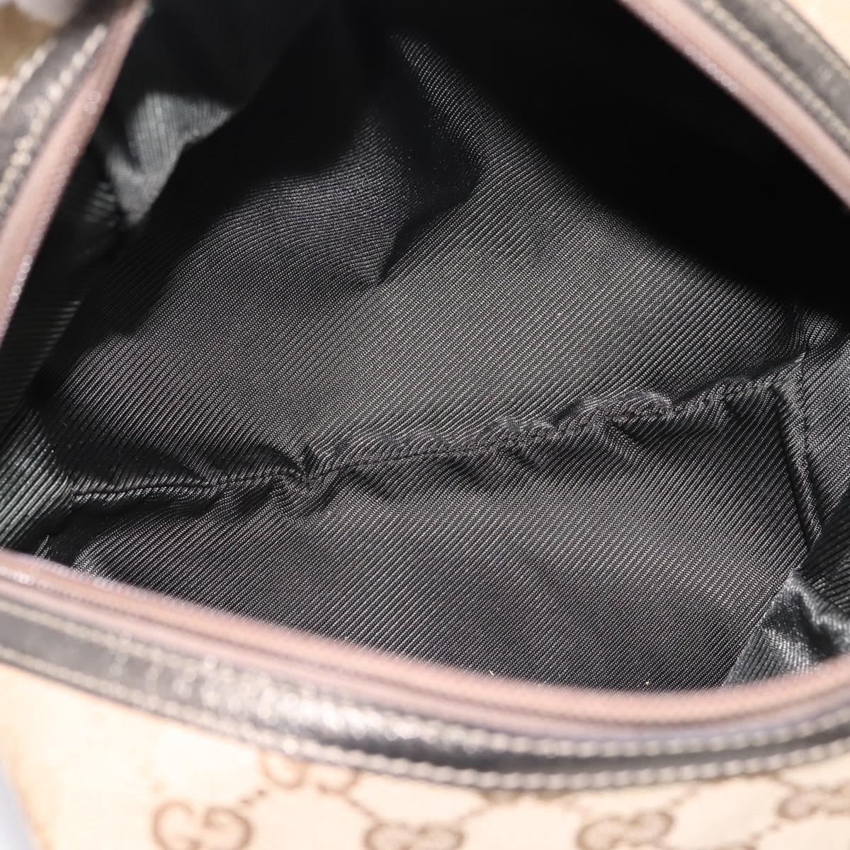 GUCCI GG Canvas Hand Bag Beige 124542 Auth am12265V