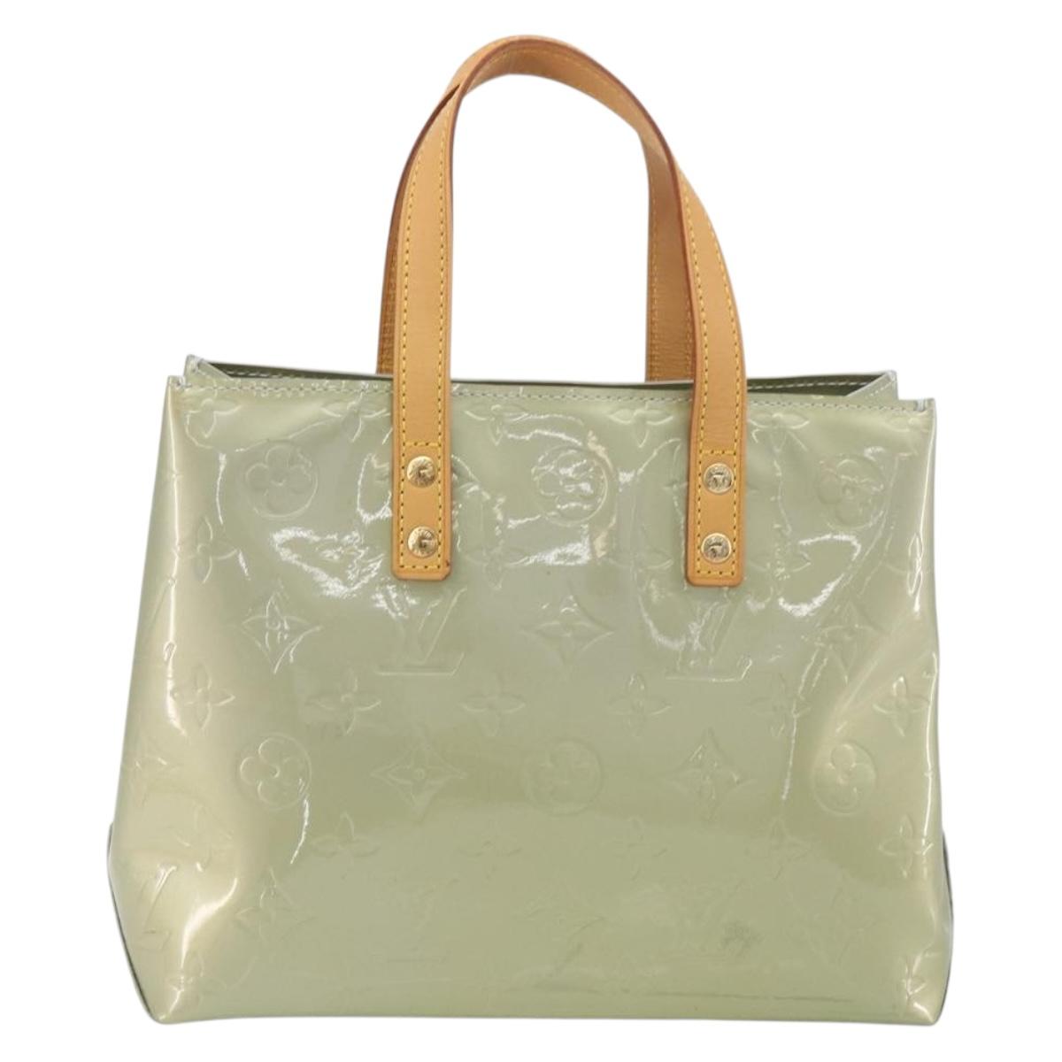 LOUIS VUITTON Monogram Vernis Reade PM Hand Bag Gris M91145 LV Auth am12277V