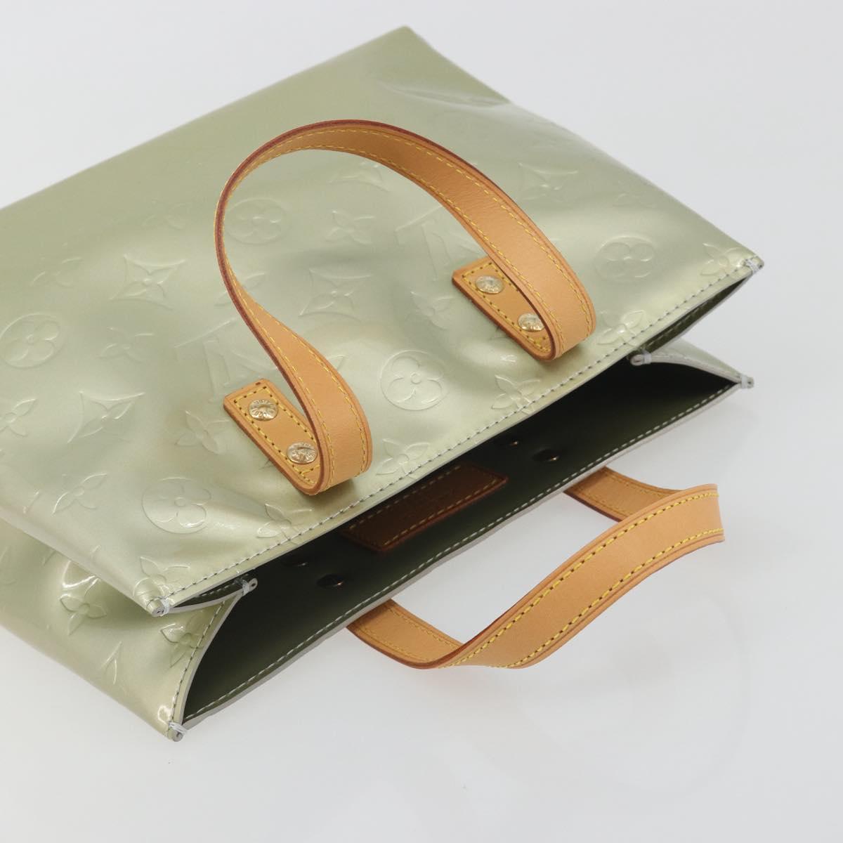 LOUIS VUITTON Monogram Vernis Reade PM Hand Bag Gris M91145 LV Auth am12277V