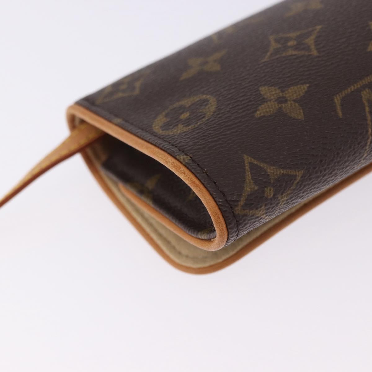 LOUIS VUITTON Monogram Pochette Twin PM Shoulder Bag M51854 LV Auth am12281V