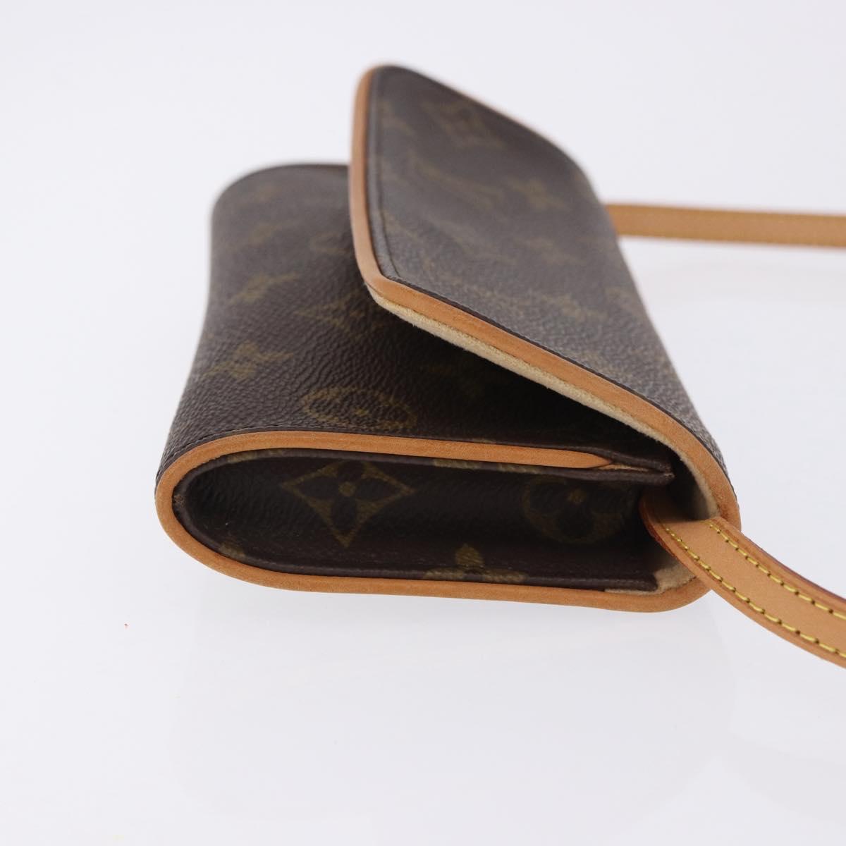 LOUIS VUITTON Monogram Pochette Twin PM Shoulder Bag M51854 LV Auth am12281V