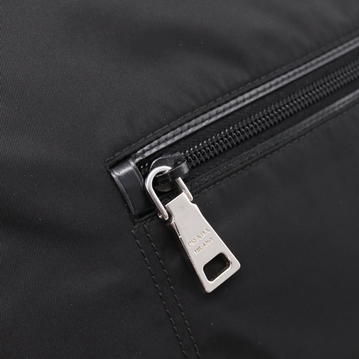 PRADA Shoulder Bag Nylon Black Silver Auth am12283V