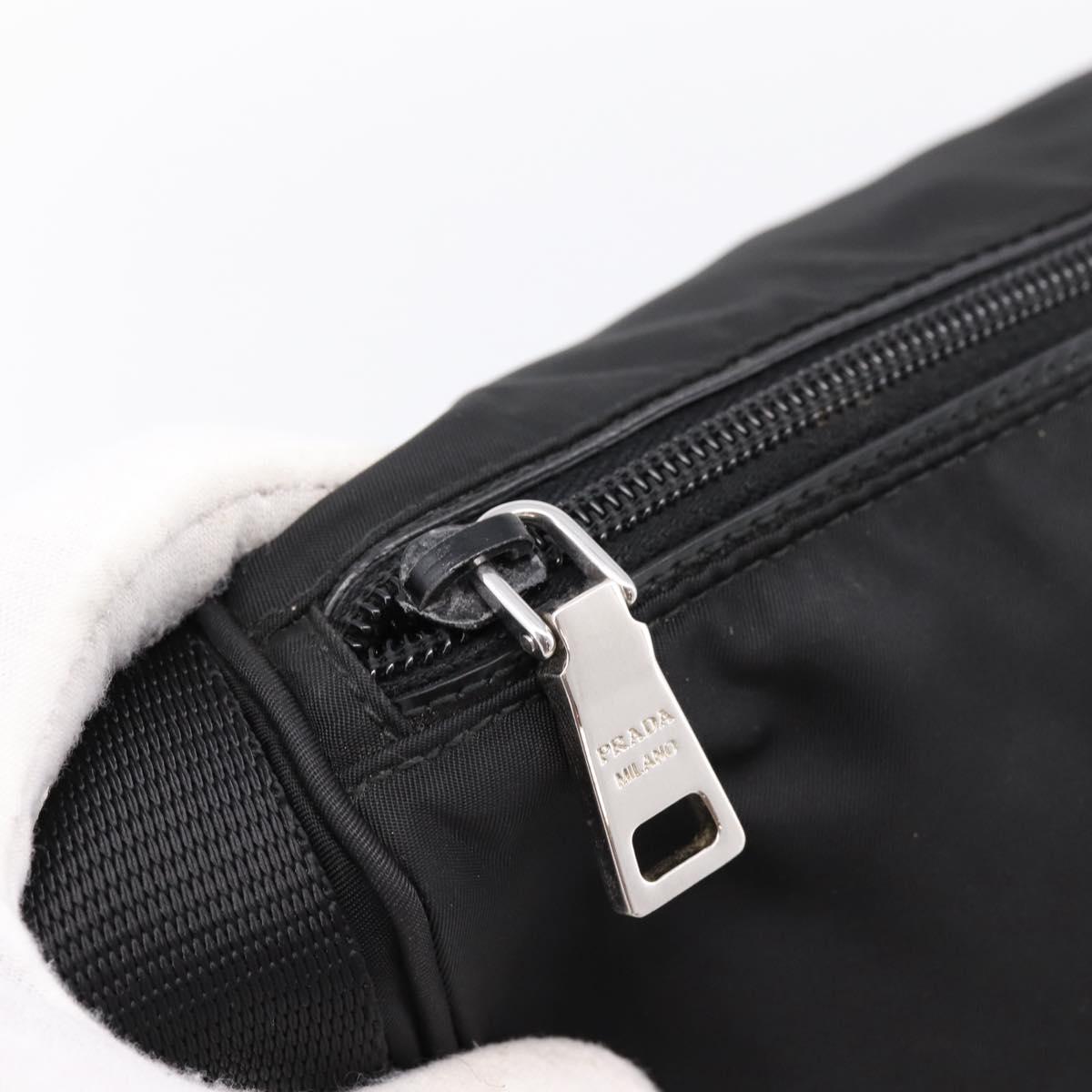 PRADA Shoulder Bag Nylon Black Silver Auth am12283V