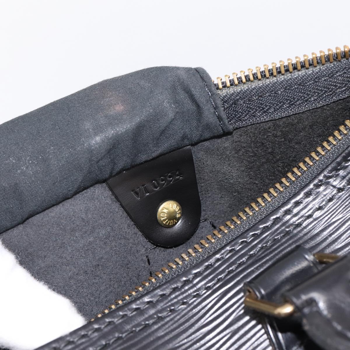 LOUIS VUITTON Epi Speedy 35 Hand Bag Noir Black M42992 LV Auth am12284V