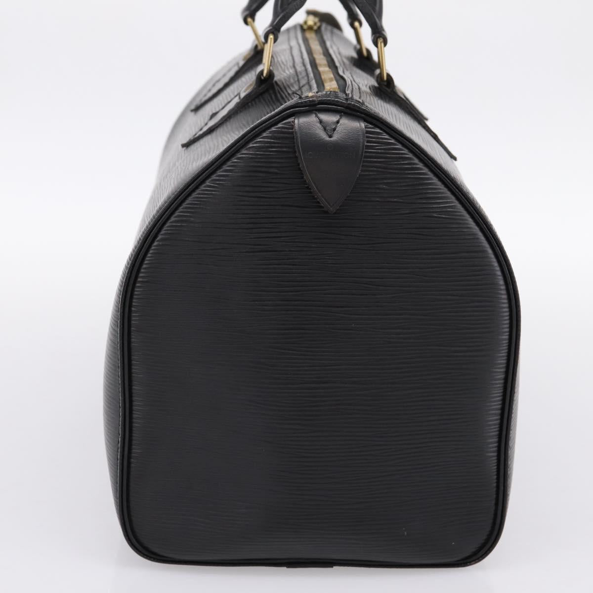 LOUIS VUITTON Epi Speedy 35 Hand Bag Noir Black M42992 LV Auth am12284V