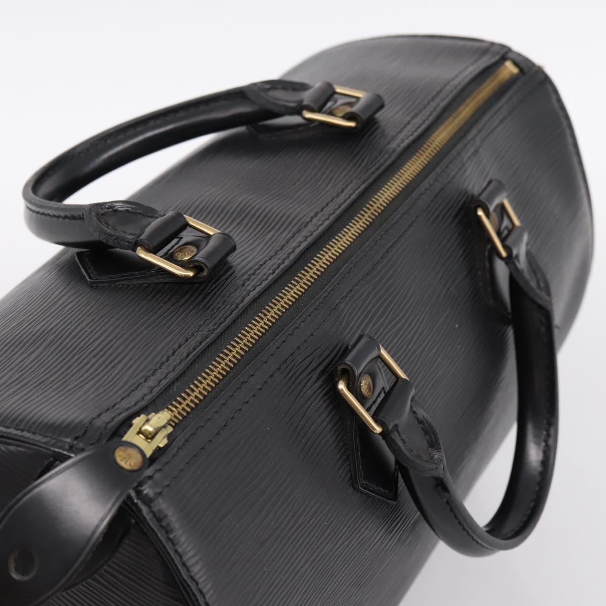LOUIS VUITTON Epi Speedy 35 Hand Bag Noir Black M42992 LV Auth am12284V