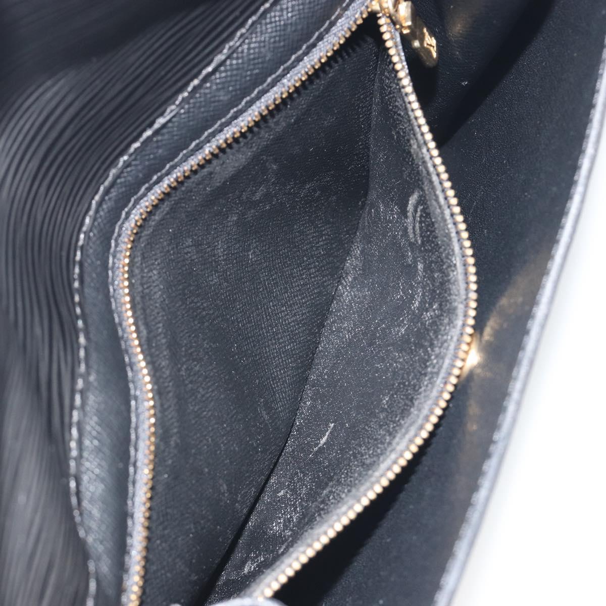 LOUIS VUITTON Epi Montaigne 23 Clutch Bag Black M52662 LV Auth am12285A