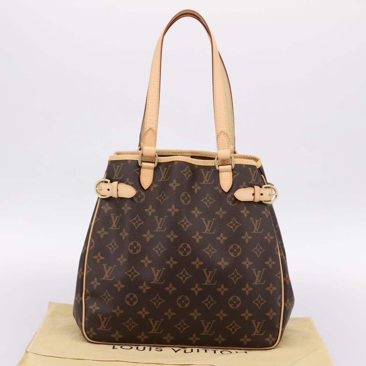 LOUIS VUITTON Monogram Batignolles Vertical Tote Bag M51153 LV Auth am12292V