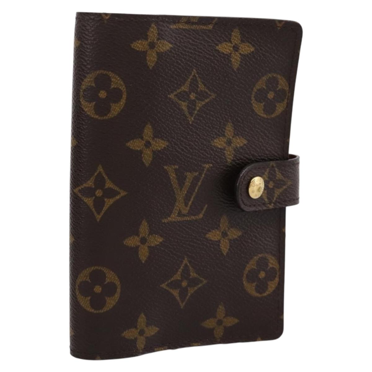 LOUIS VUITTON Monogram Agenda PM Day Planner Cover R20005 LV Auth am12293V