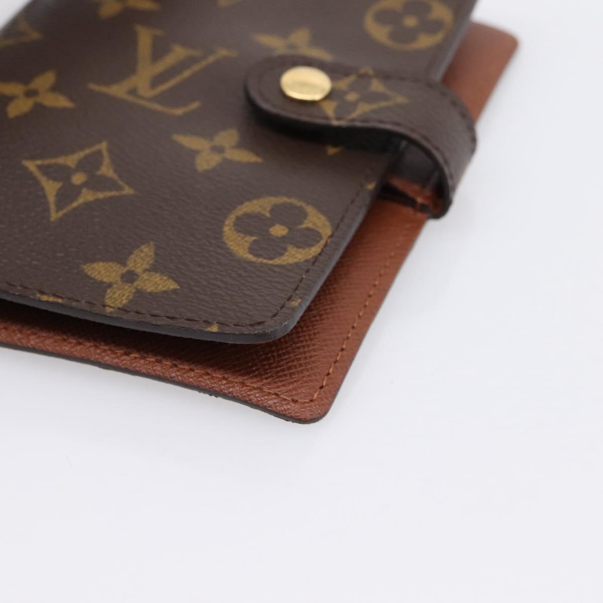 LOUIS VUITTON Monogram Agenda PM Day Planner Cover R20005 LV Auth am12293V