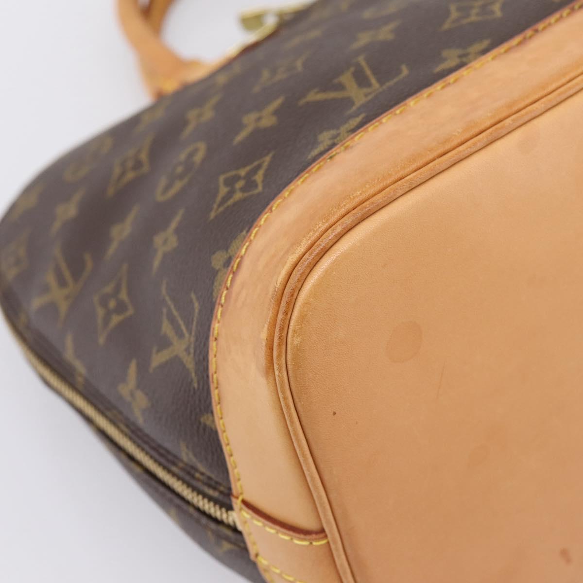 LOUIS VUITTON Monogram Alma Hand Bag M51130 LV Auth am12302A