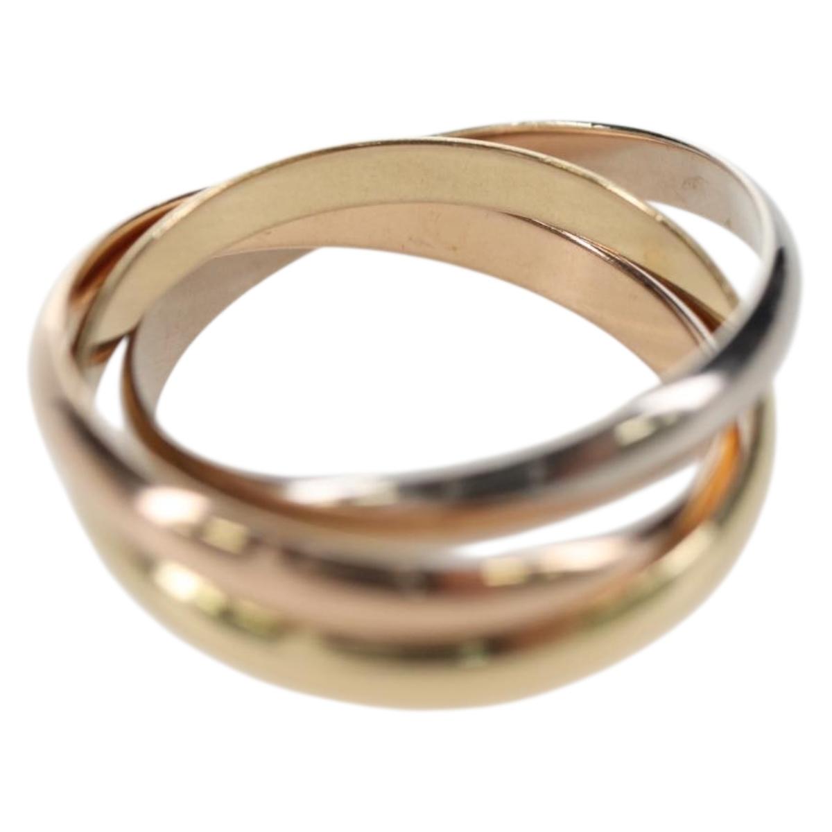 CARTIER Trinity Ring Au750 Gold Silver Auth am12316SM