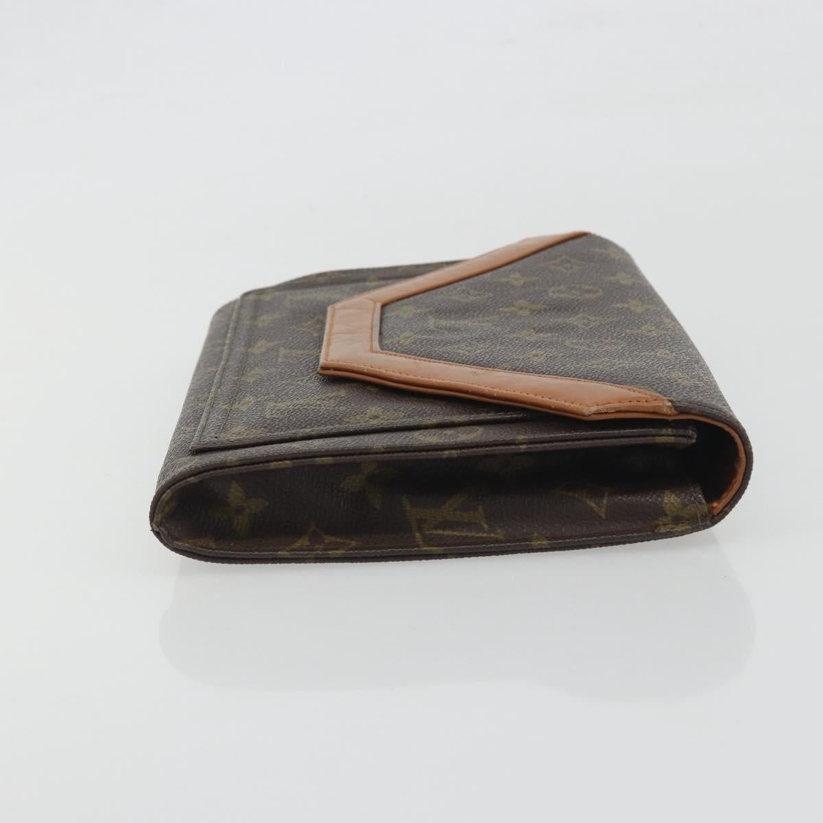 LOUIS VUITTON Monogram Envelope Clutch Bag USA limited LV Auth am12317A
