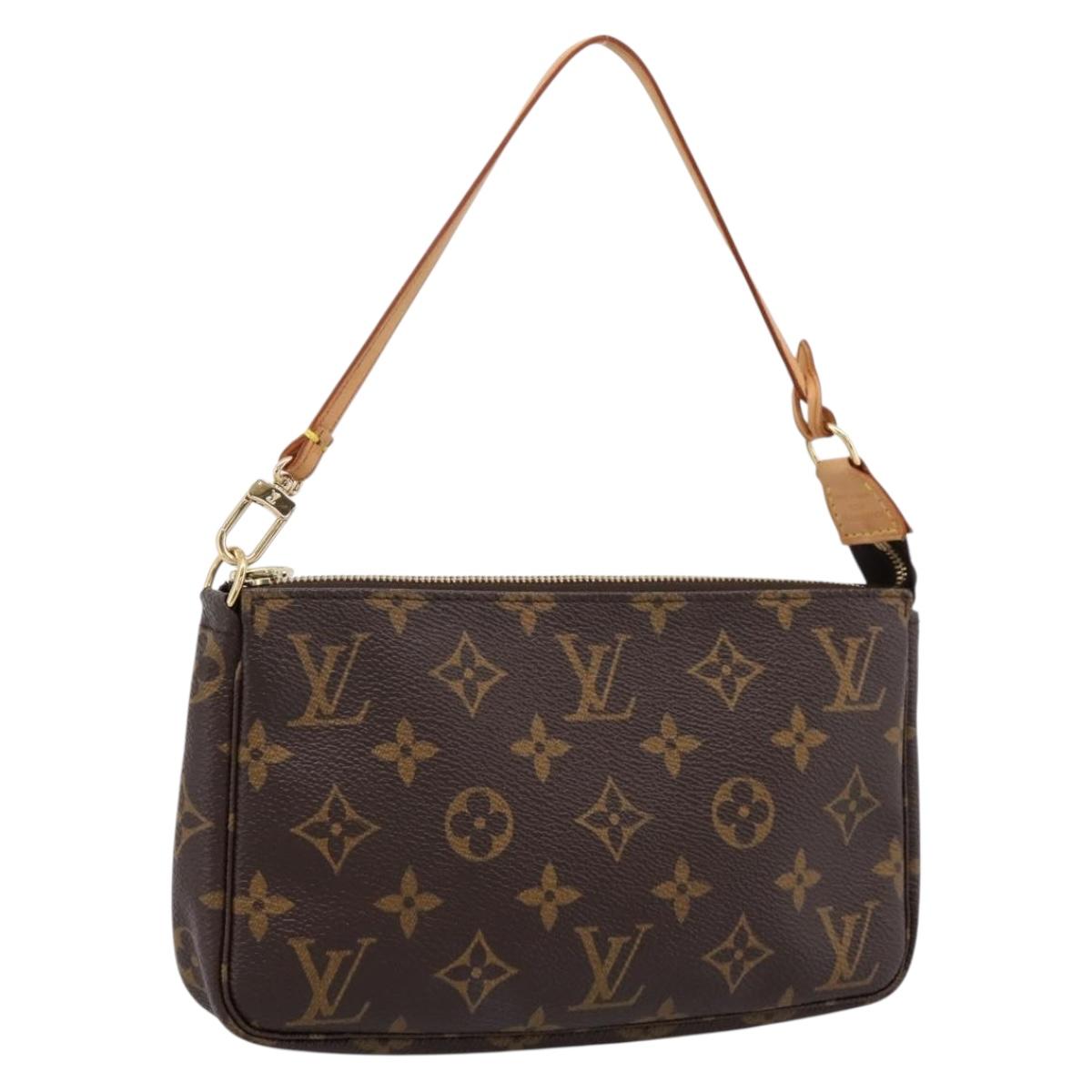 LOUIS VUITTON Monogram Pochette Accessoires Pouch M51980 LV Auth am12318V