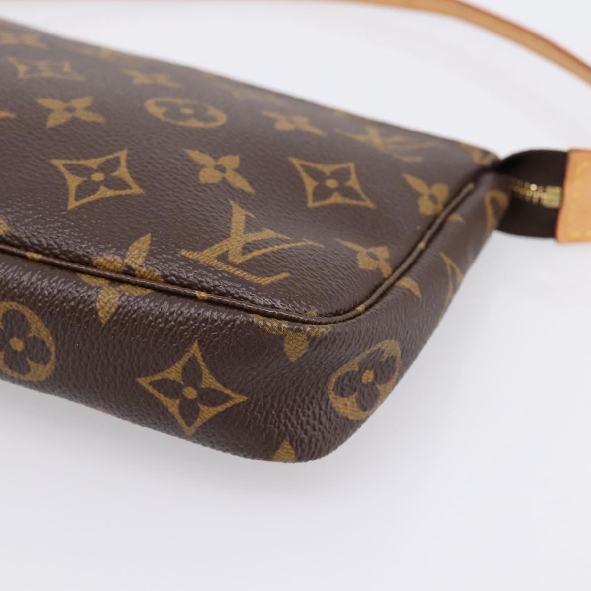 LOUIS VUITTON Monogram Pochette Accessoires Pouch M51980 LV Auth am12318V