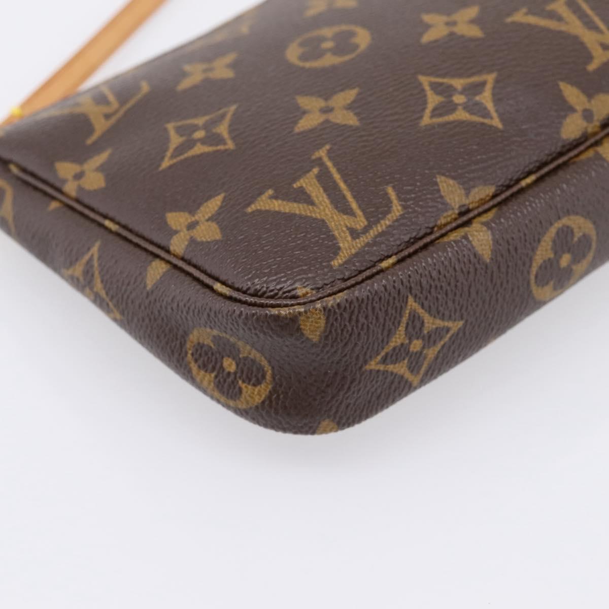 LOUIS VUITTON Monogram Pochette Accessoires Pouch M51980 LV Auth am12318V