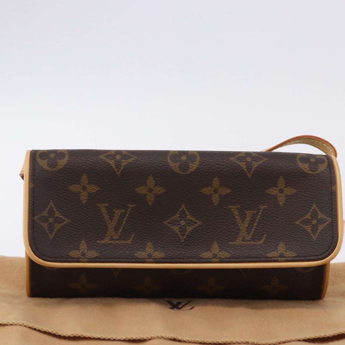 LOUIS VUITTON Monogram Pochette Twin PM Shoulder Bag M51854 LV Auth am12323V