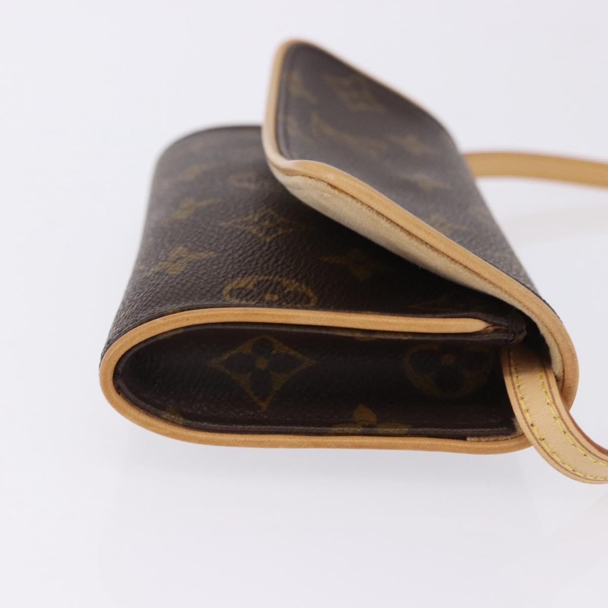 LOUIS VUITTON Monogram Pochette Twin PM Shoulder Bag M51854 LV Auth am12323V