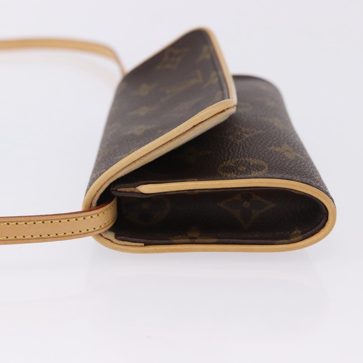 LOUIS VUITTON Monogram Pochette Twin PM Shoulder Bag M51854 LV Auth am12323V