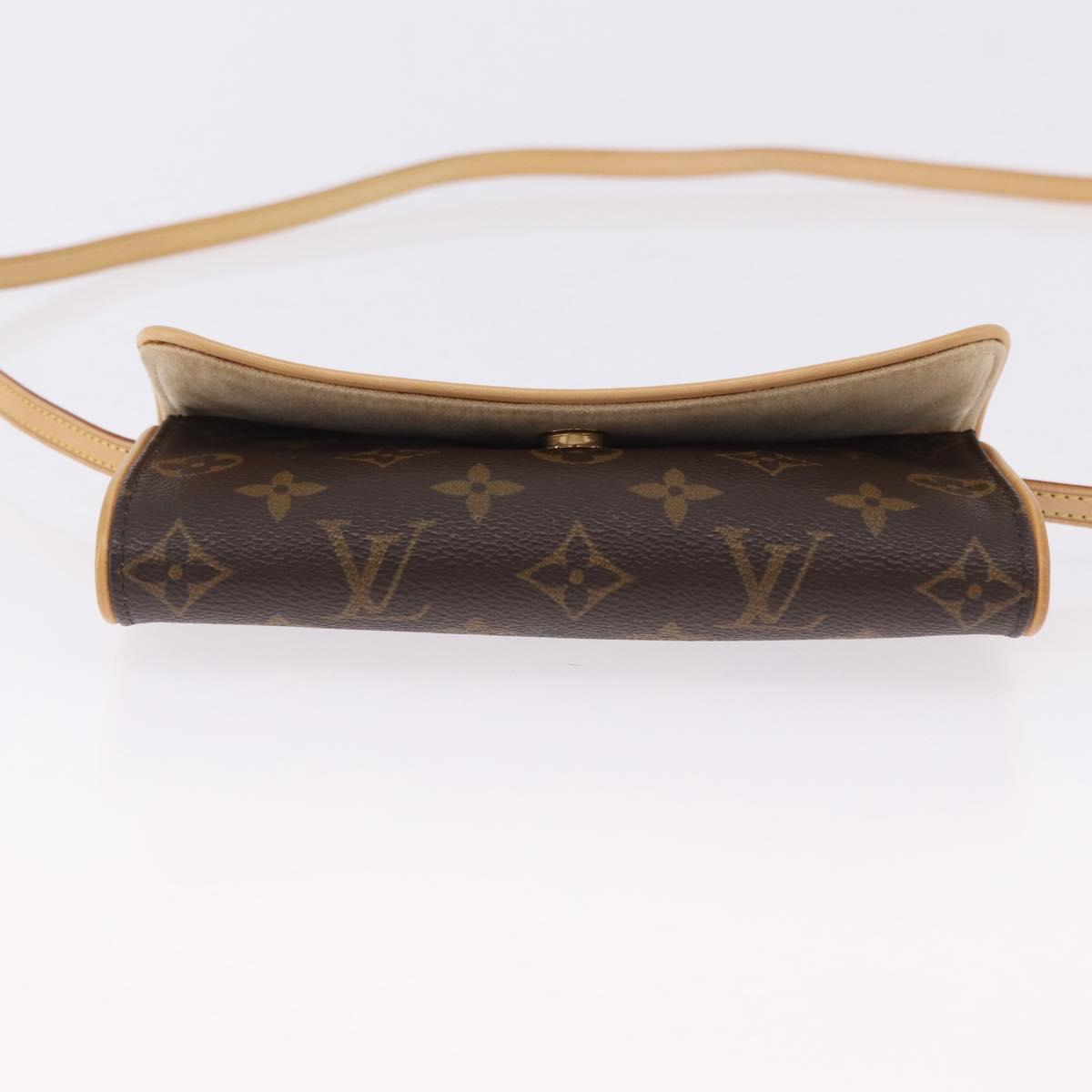 LOUIS VUITTON Monogram Pochette Twin PM Shoulder Bag M51854 LV Auth am12323V