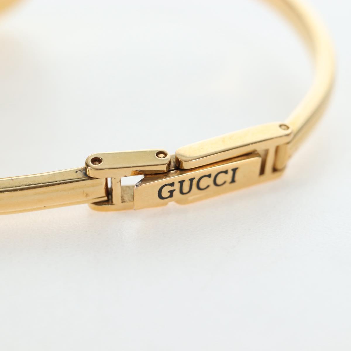 GUCCI Change Vezel Web Sherry Line Watches Metal Gold Auth am12326M