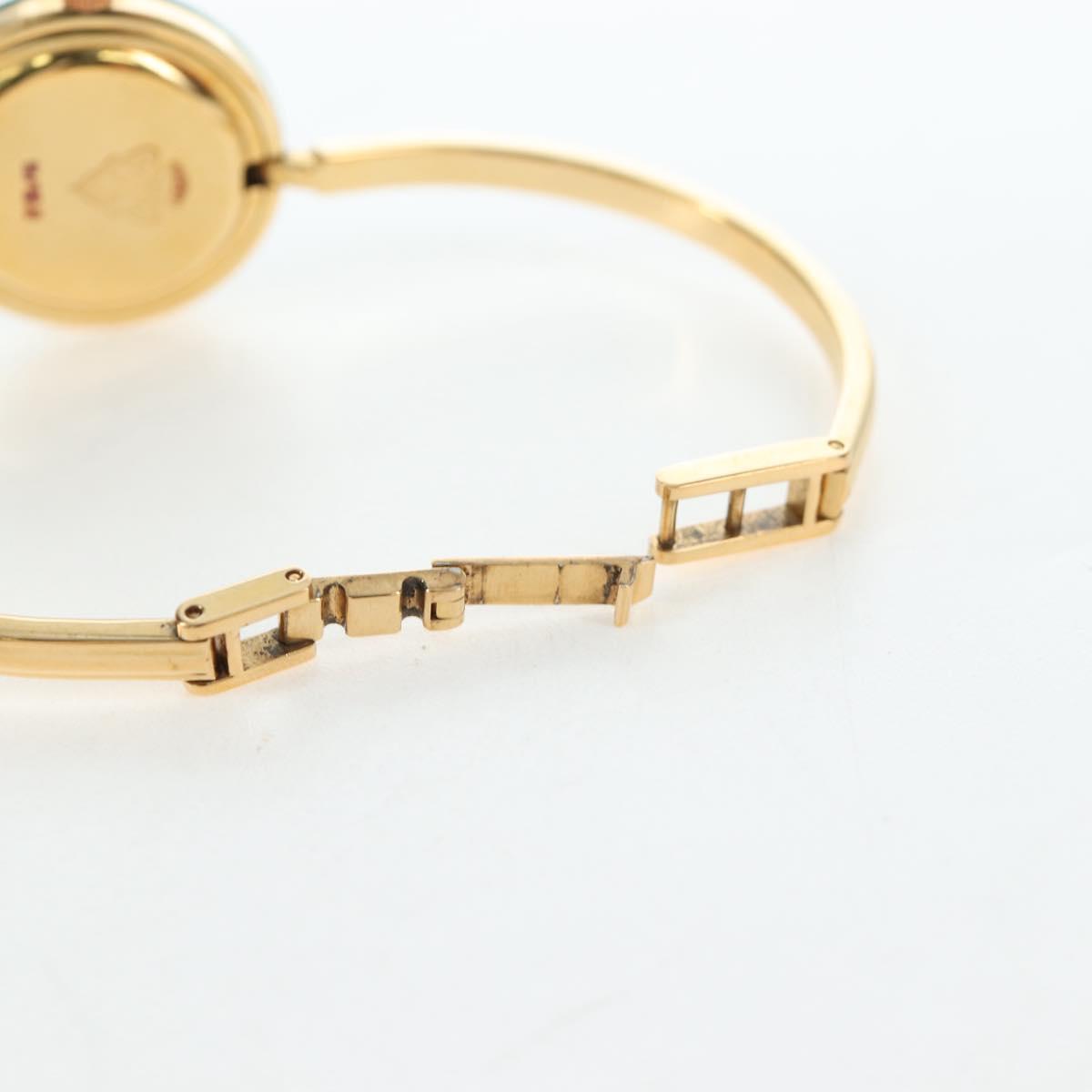 GUCCI Change Vezel Web Sherry Line Watches Metal Gold Auth am12326M