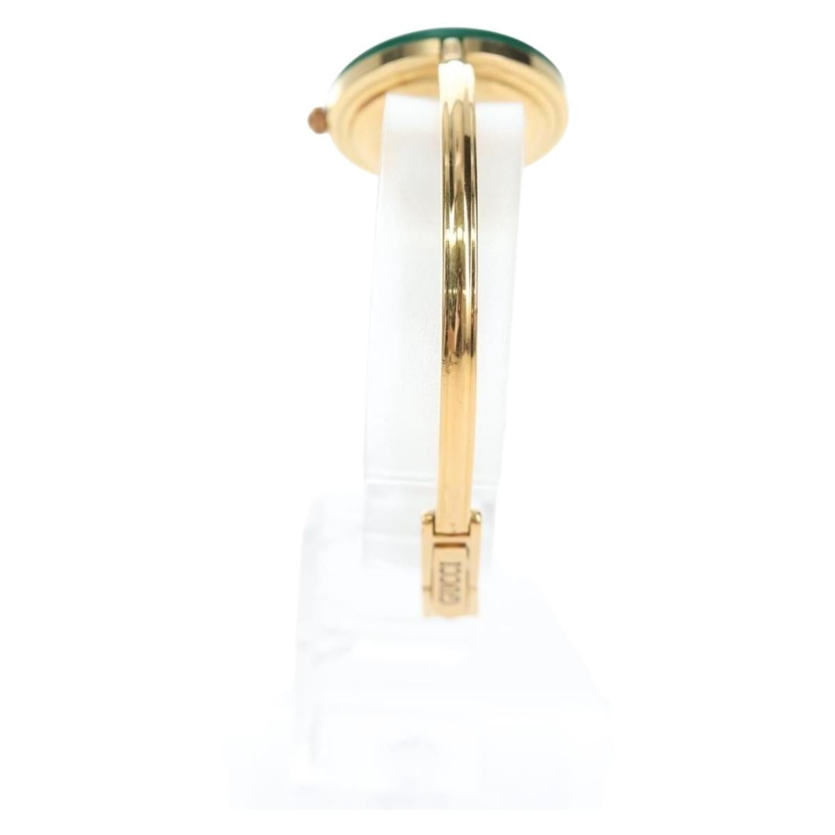 GUCCI Change Vezel Web Sherry Line Watches Metal Gold Auth am12326M