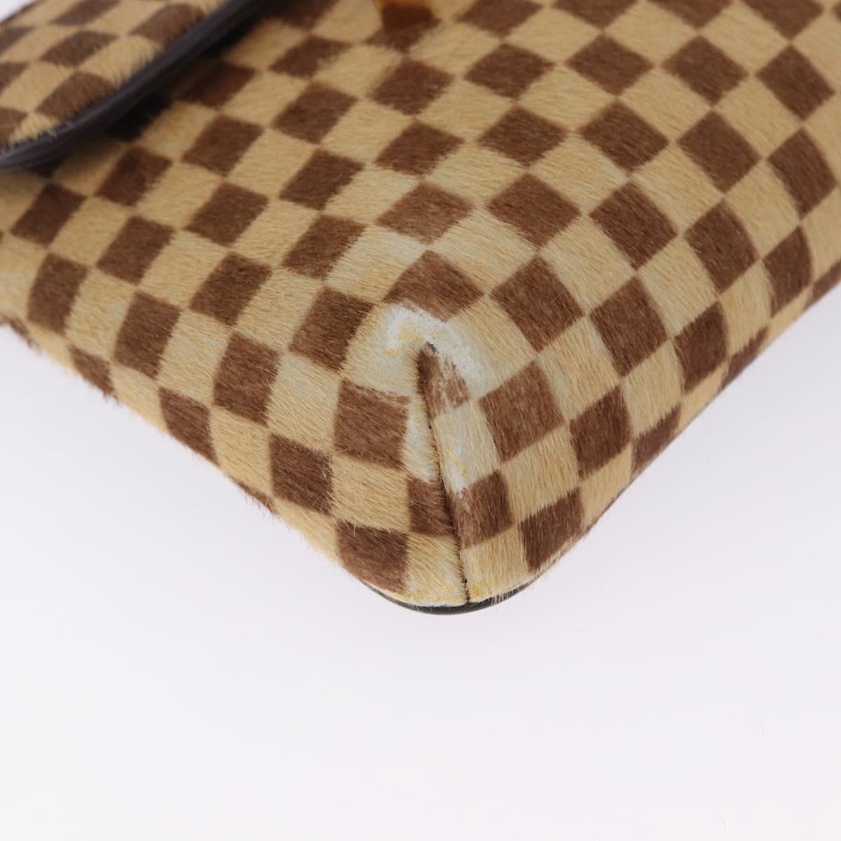 LOUIS VUITTON Damie Sovage Gazelle Harako leather Brown LV Auth am12331A