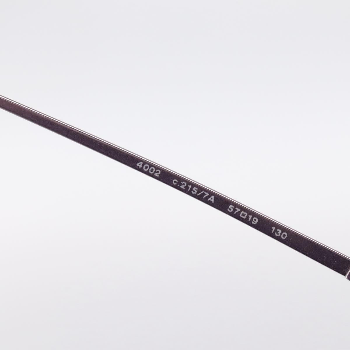 CHANEL CC Rimless Sunglasses Metal Purple Silver CC Auth am12336M