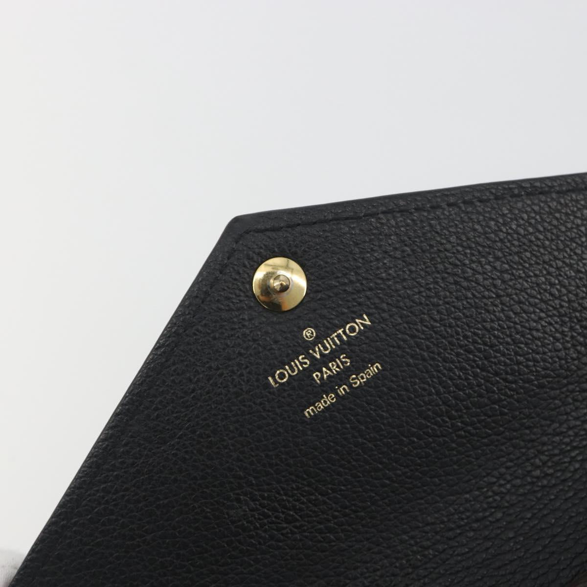 LOUIS VUITTON Monogram Portefeuille Duble V Wallet Black M64319 LV Auth am12337V